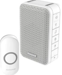 Honeywell – Trådløs dørklokke med LED. 84dB, hvid, 150 meter