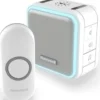 Honeywell – Trådløs dørklokke med biltz. 84dB, hvid, 150 meter