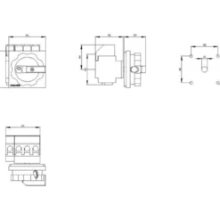 Hovedafbryder, 4 polet, 32A, AC-3, 400V, 9,5KW - Siemens