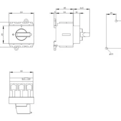 Hovedafbryder 3 polet, 63A AC-3, 400V, 15kW - Siemens