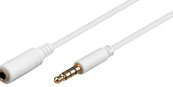 Hovedtelefon- og lydkabel, 3,5 mm minijack forlængerkabel