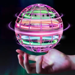 Hover Orb flyvende bold med RGB lys, Ø8,5 cm, blå