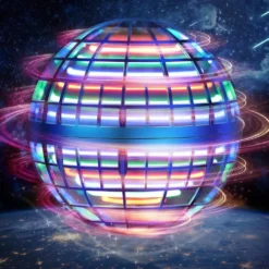 Hover Orb flyvende bold med RGB lys, Ø8,5 cm, blå