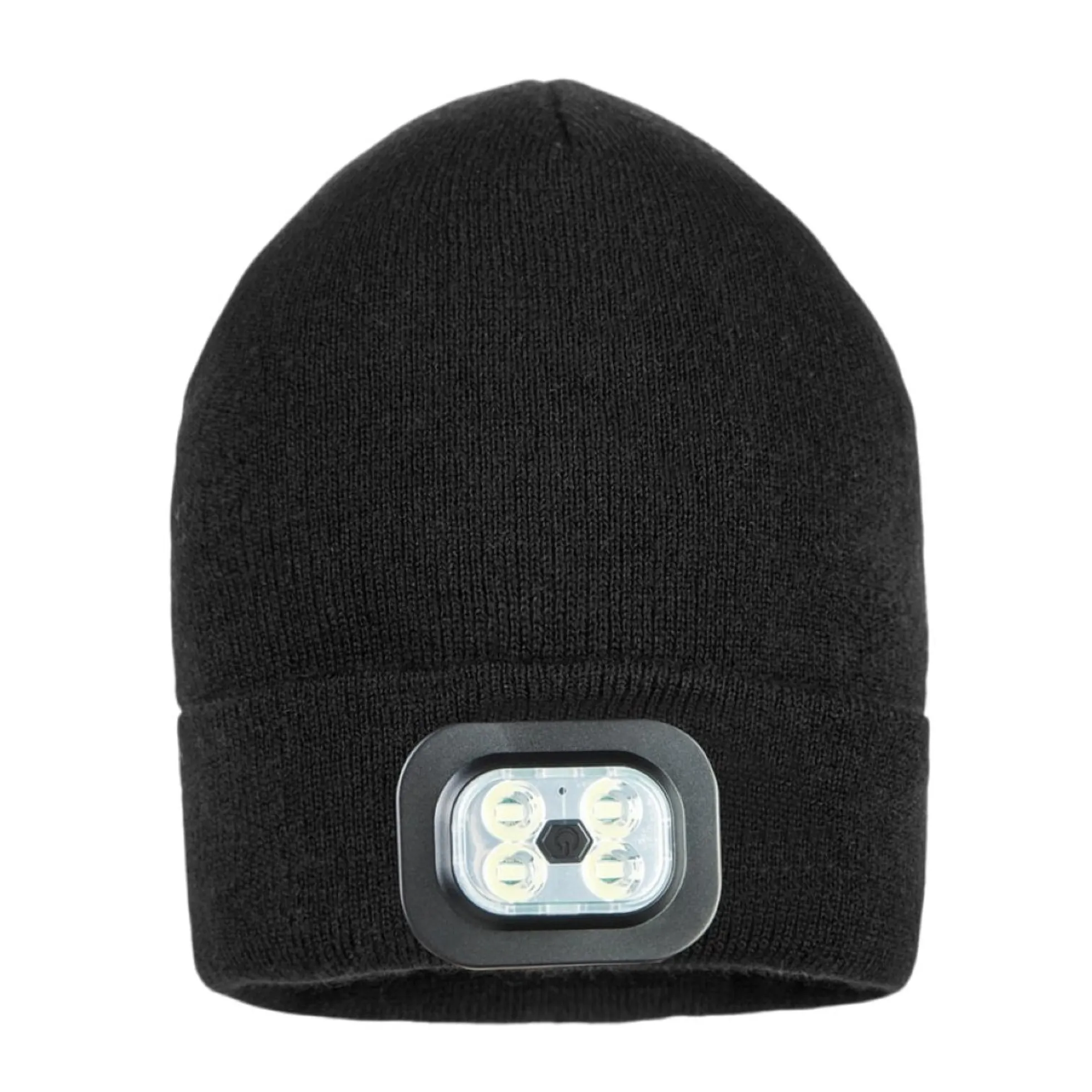 Hue med genopladelig LED-lygte, 200 lumen