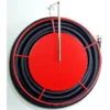 Husbrandpost mini 200, 20 meter slange, sort gummi, 1/2", rød -