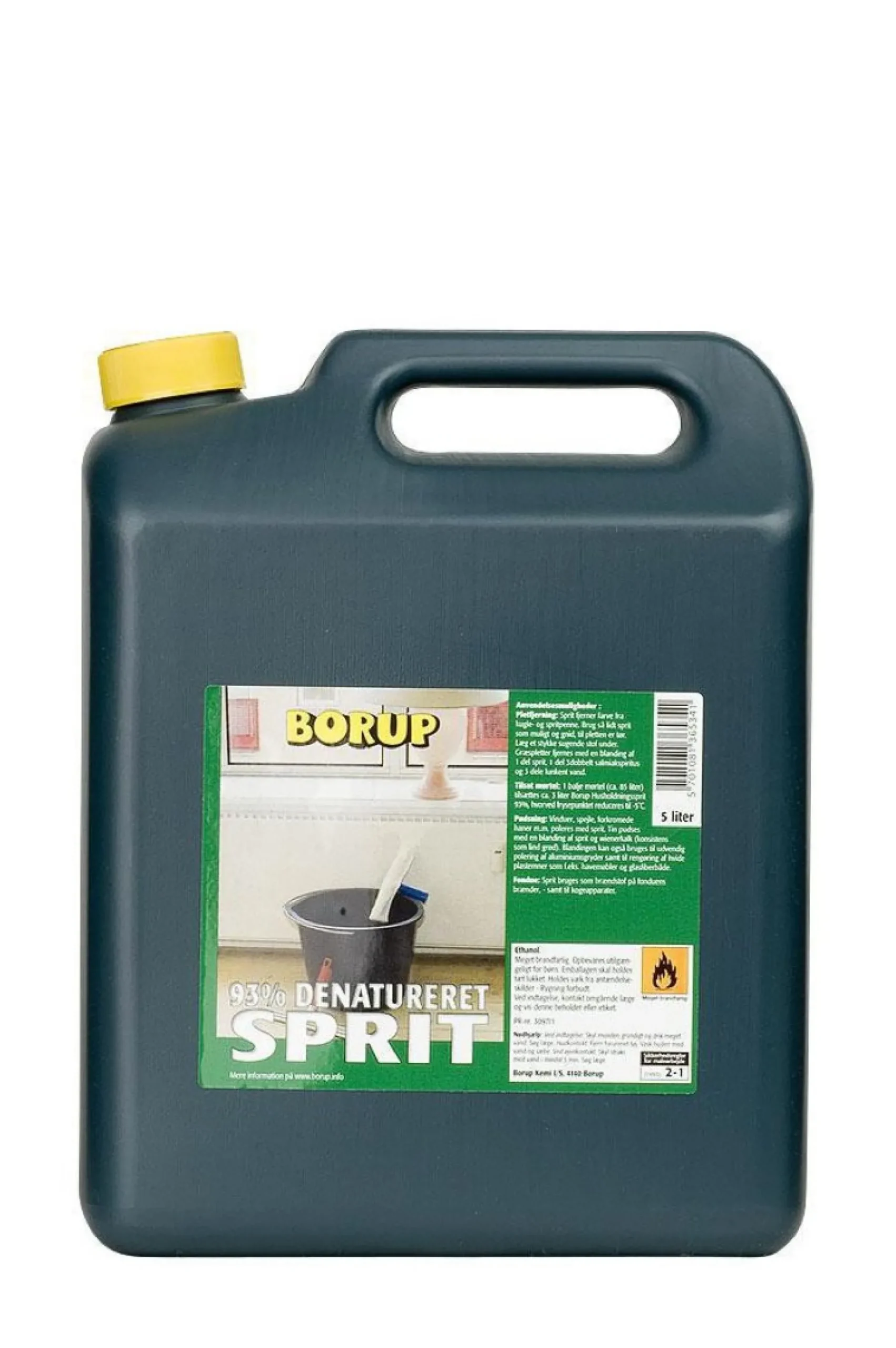 Husholdningssprit denatureret, 93%, 5 liter