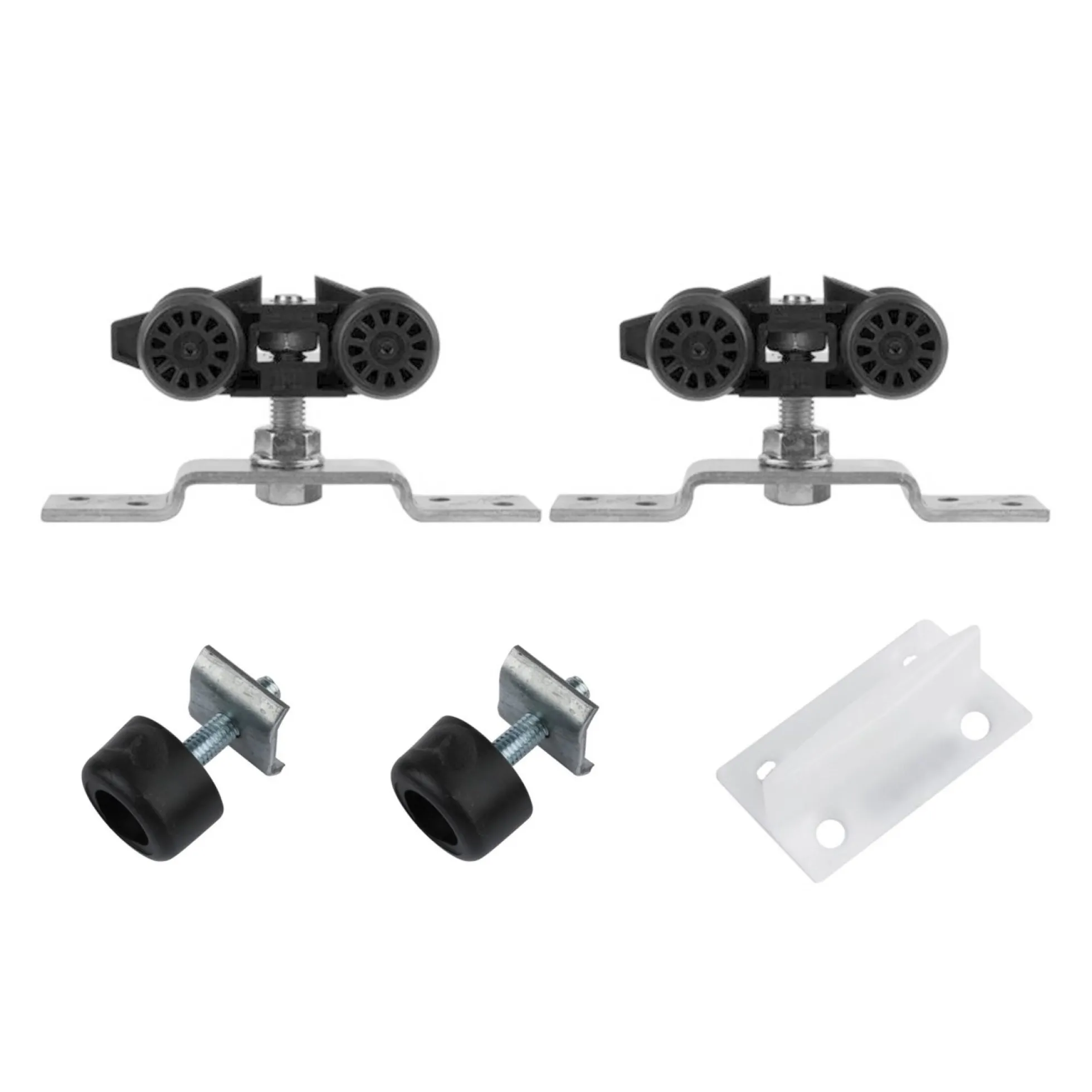 Husky tilbehørssæt, 2 x ruller (100 kg), 2 x dørstop, 1 x gulvstyr