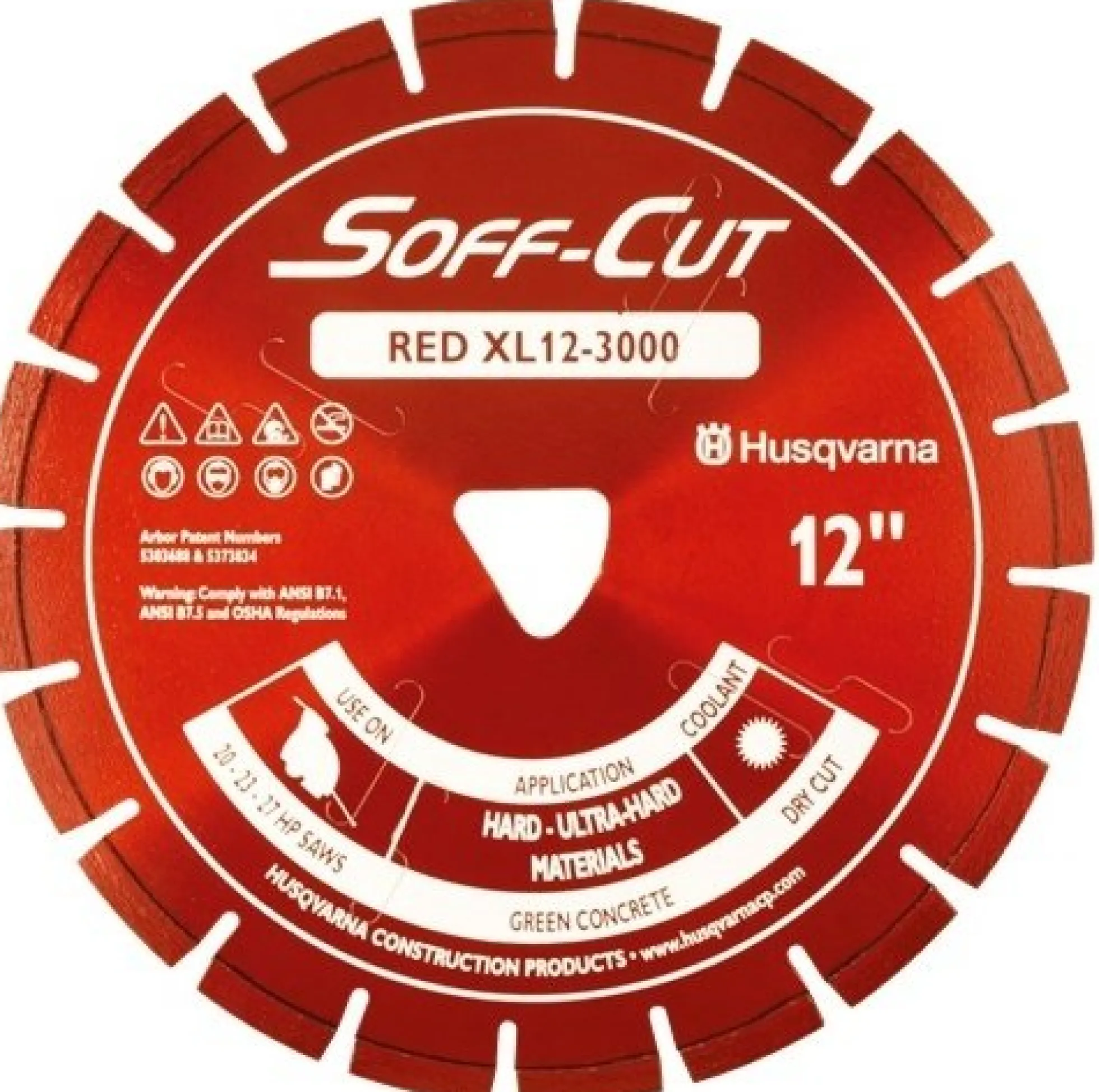 Husqvarna – 'Soff-Cut (Red series)' diamantklinge til nystøbt beton