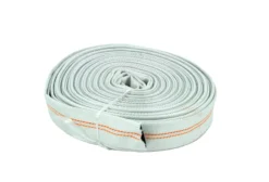 Hvid brandslange uden koblinger, med tekstilflet, til pumpeopgaver, 30 meter, Ø38 mm - 30 meter
