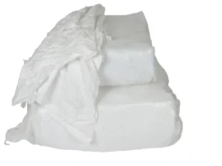 Hvide klude, bomuld, 10 kg - 10 kg