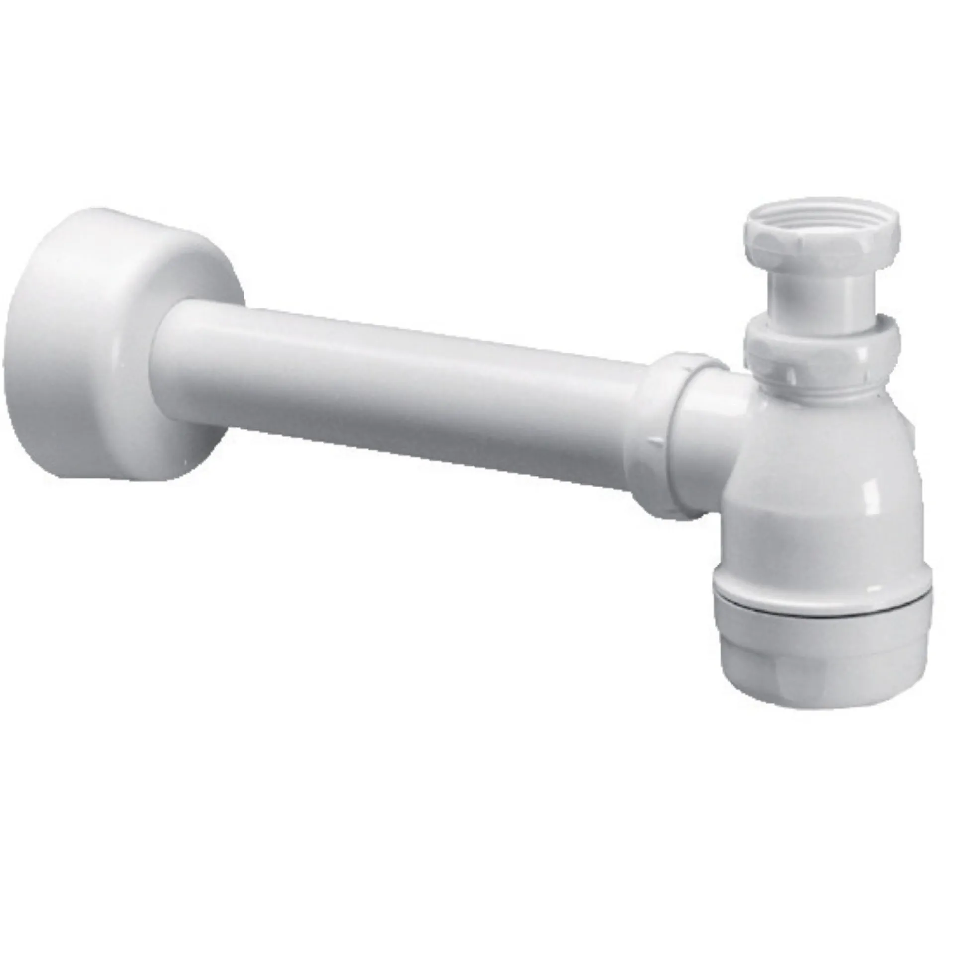 Hvidt Purus vandlåssæt, 1¼" / 32 mm, vandret