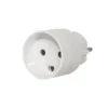 Hybridstikprop adapter DK-stik/Schuko-stik (pind-jord)