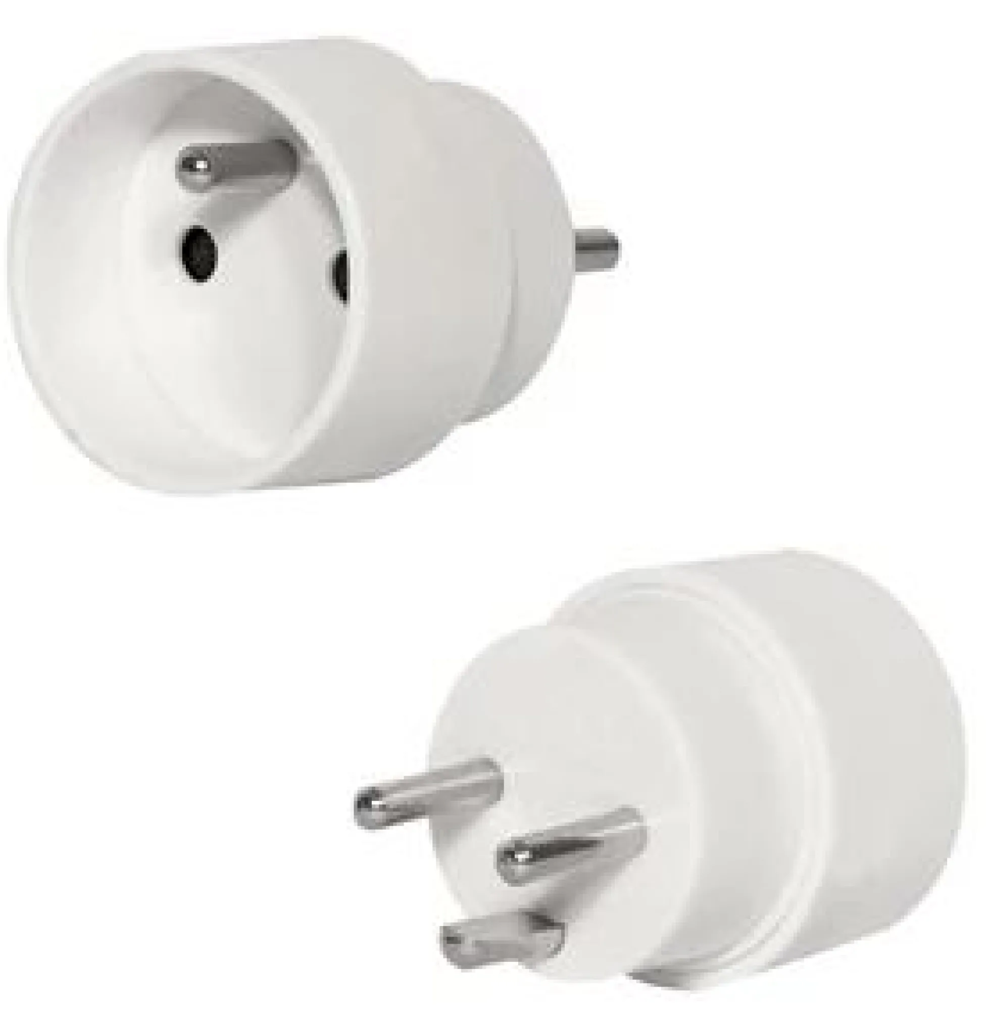 Hybridstikprop adapter DK-stik/Schuko-stik (pind-jord)