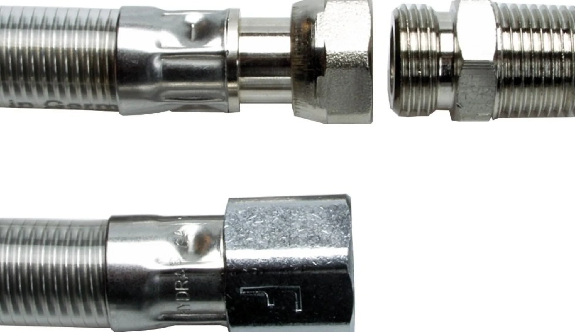 HYDRAGAS® Gasflex gasslange, rustfri stål, 1250 mm, ½" x ½"