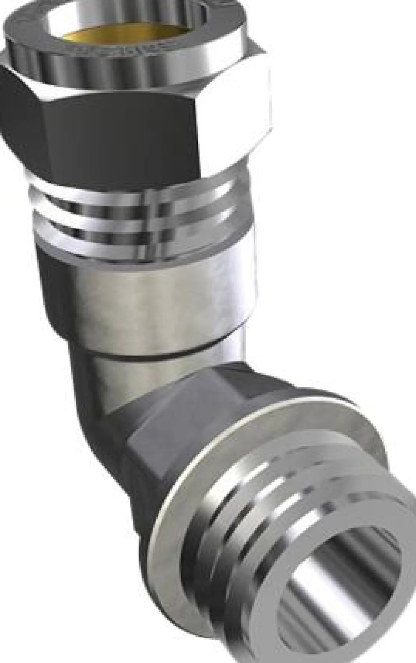 IbP Conex Vinkel, 1/2" - 15 mm, Med nippel, Forkromet kompres