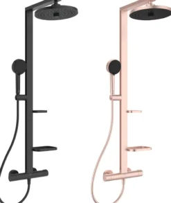 Ideal Standard Alu+ brusesæt, Ø260 brusehoved, Ø100 håndbruser
