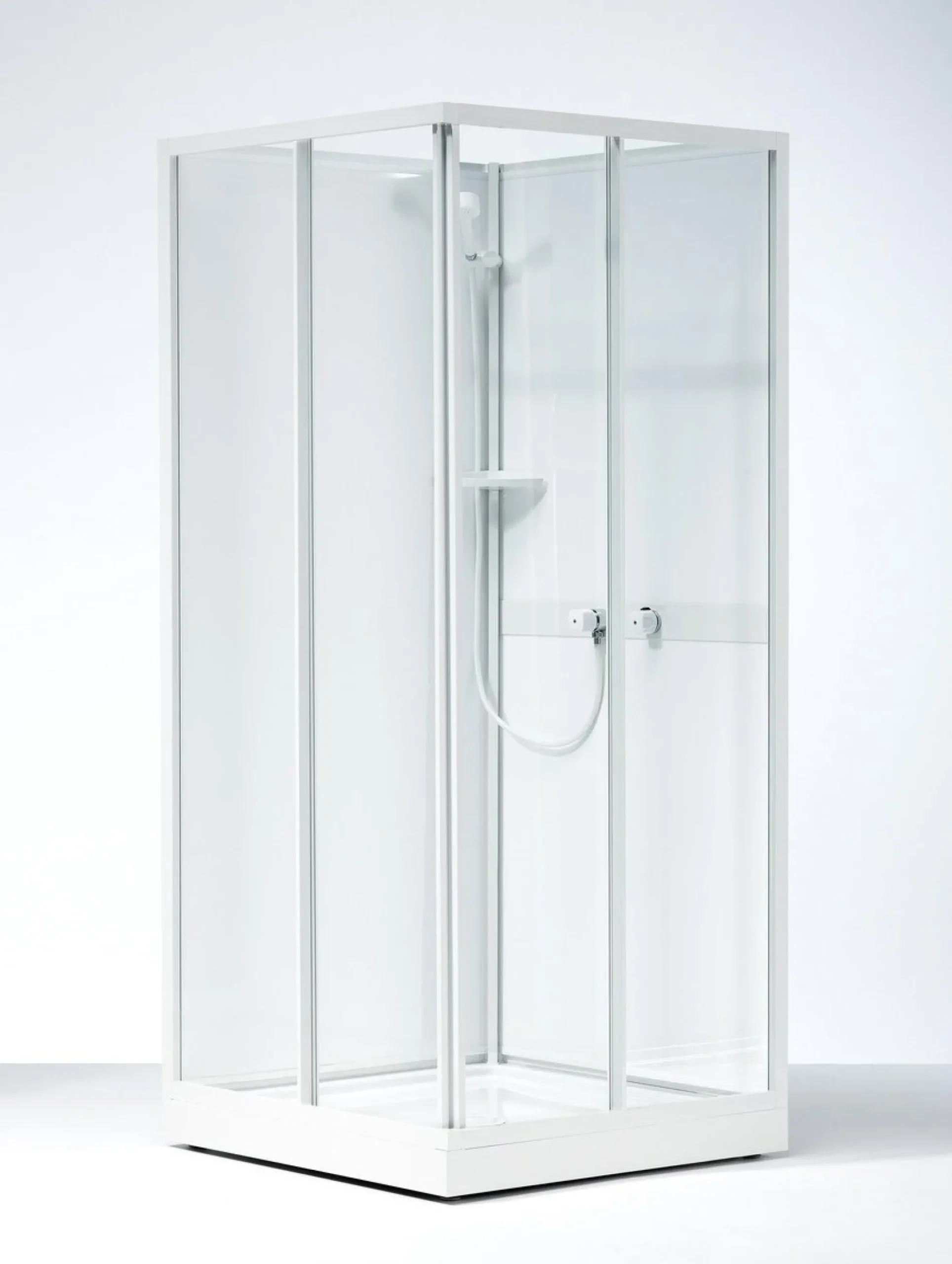 Ifö Next kabineoverdel 80x80 NKH 88 VK hvid/klar glas