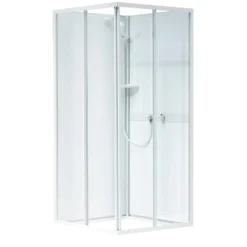 Ifö Next kabineoverdel 80x80 NKH 88 VK hvid/klar glas