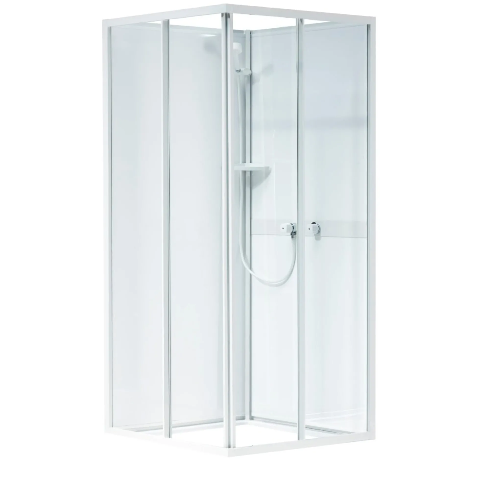Ifö Next kabineoverdel 80x80 NKH 88 VK hvid/klar glas