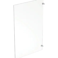 Ifö Showerama Art brusevæg, 70 cm x 200 cm, klart glas, vendbar montering