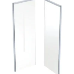 Ifö Showerama bagelement, 900x800x2000mm, hvid/klar