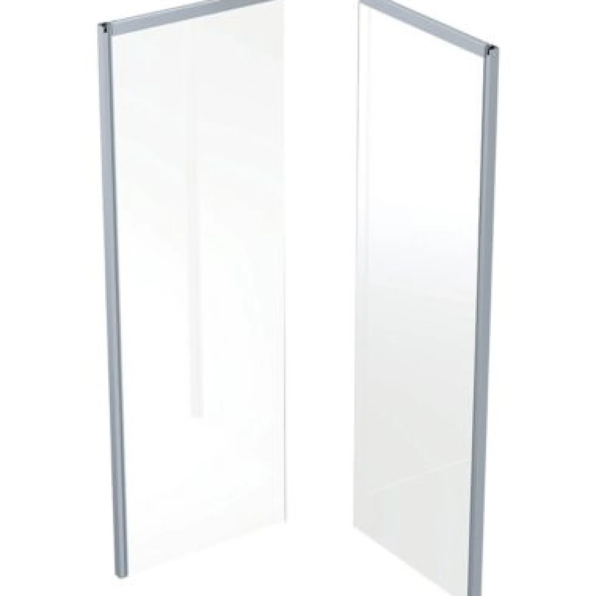 Ifö Showerama bagelement, 900x800x2000mm, sølv/mat