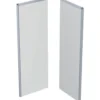 Ifö Showerama bagelement, 900x900x2000mm, sølv/mat