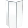 Ifö Showerama frontelement, 1000x1000mm, sølv/klar