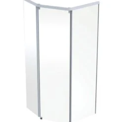 Ifö Showerama frontelement, 900x900mm, hvid/klar