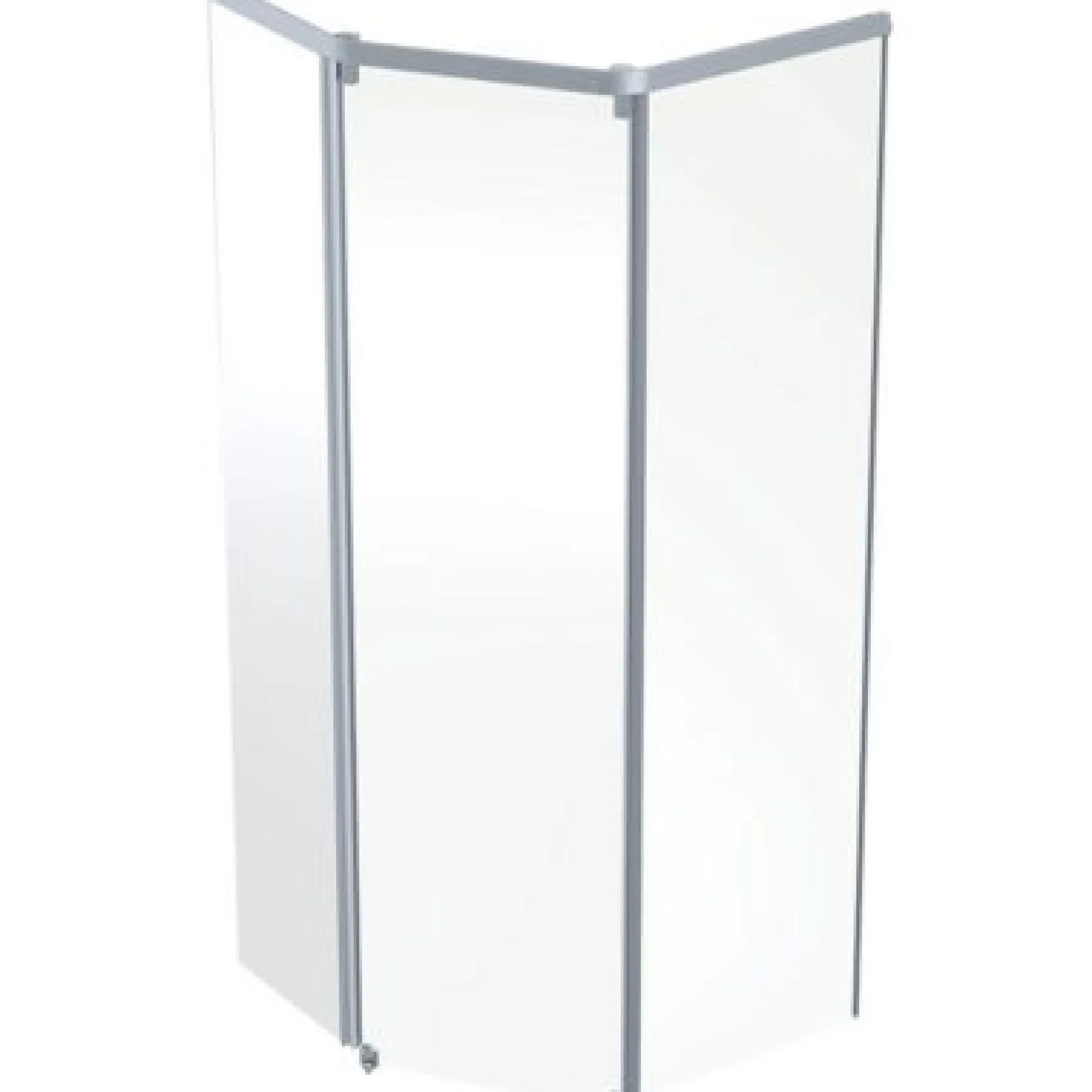 Ifö Showerama frontelement, 900x800mm, sølv/klar