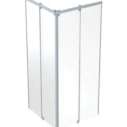 Ifö Showerama frontelement, 900x900mm, sølv/klar