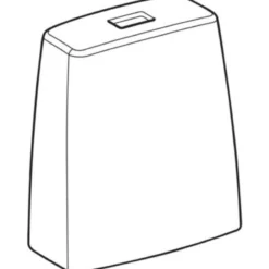Ifö Spira Art cisternekappe uden armatur, hvid