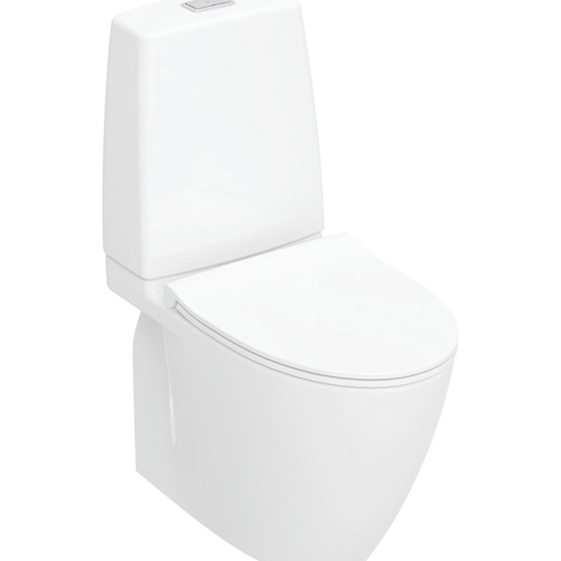 Ifö Spira Art 2.0 gulvstående toilet inkl. softclose toiletsæde, S-lås