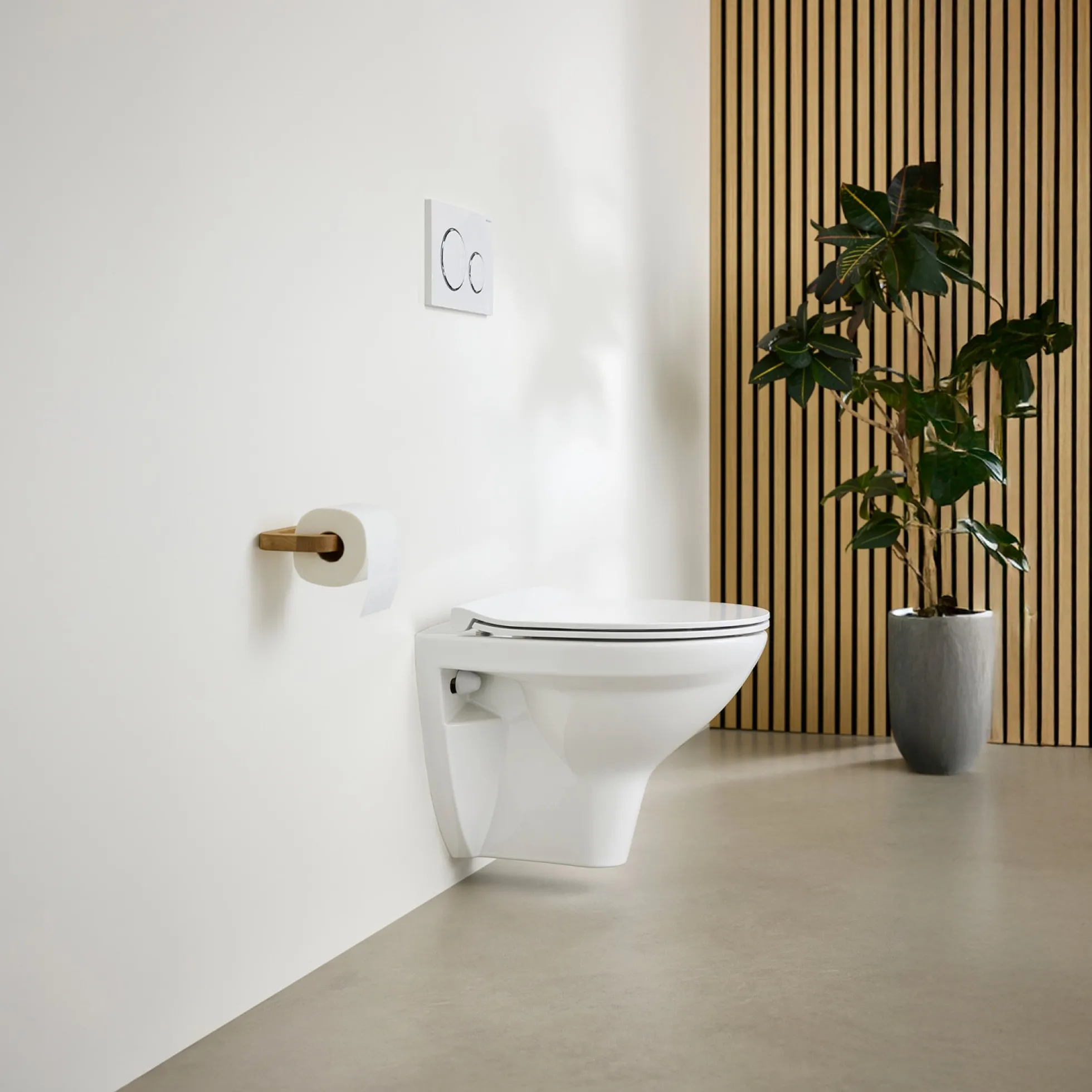 Ifö Spira Classic væghængt toilet, inkl. soft-close sæde