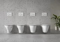Ifö Spira Classic væghængt toilet, Rimfree