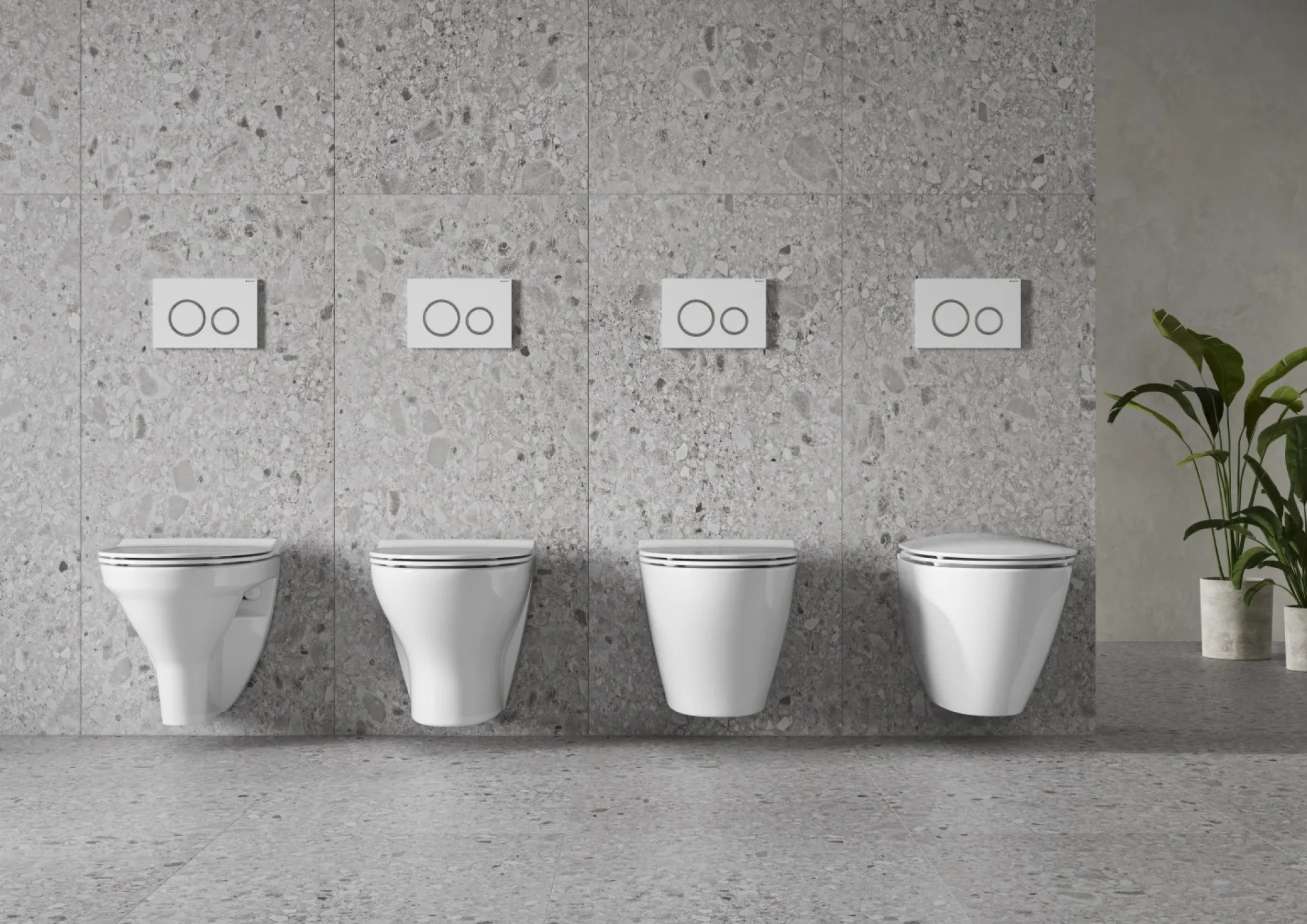 Ifö Spira Classic væghængt toilet, Rimfree