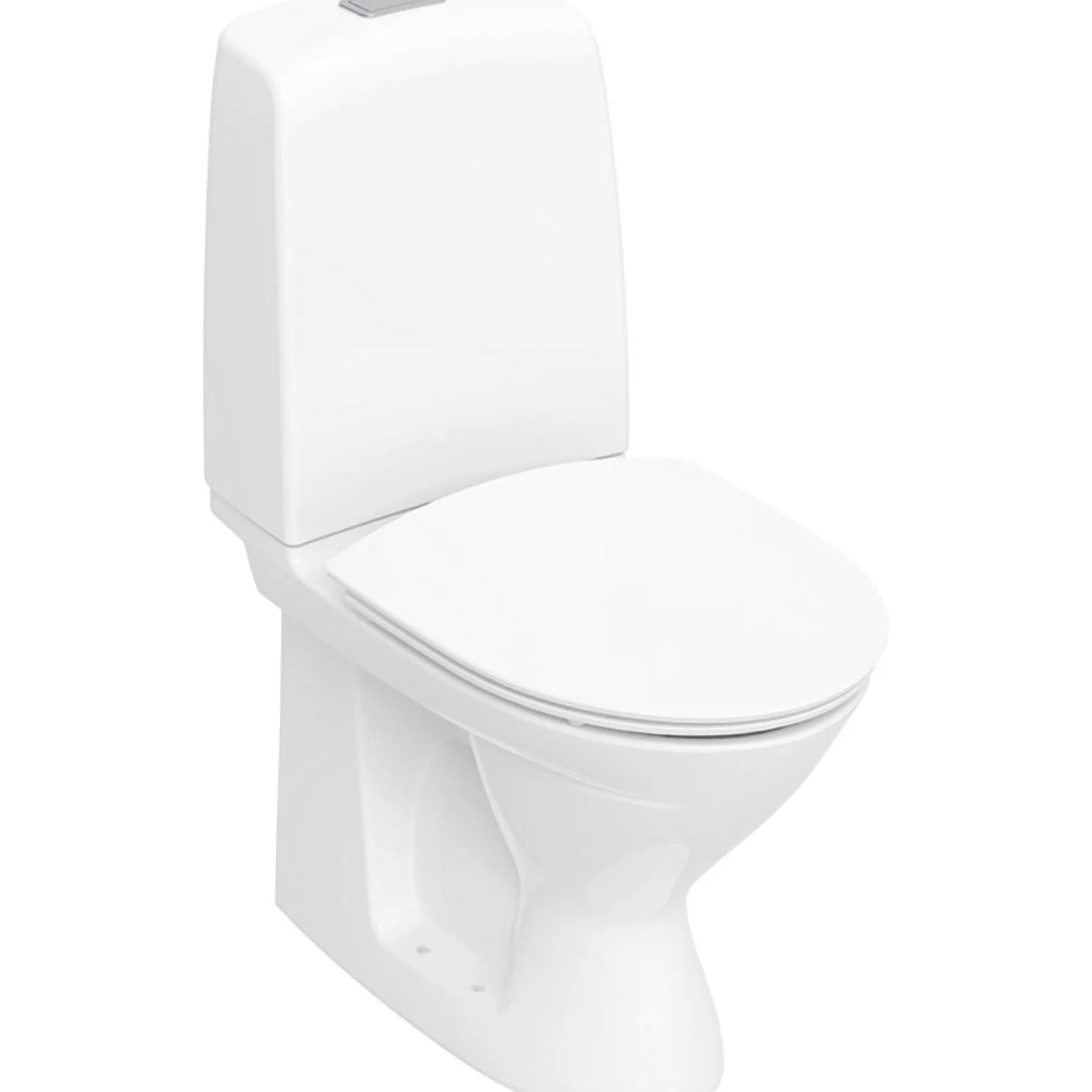Ifö Spira gulvstående toilet, inkl SoftClose/QuickRelease sæde, uden multikvik