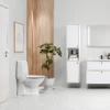 Ifö Spira Rimfree, gulvstående toilet, uden skyllekant, rengøringsvenlig