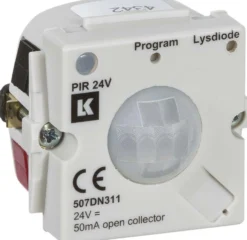 IHC Control, FUGA PIR 24V bevægelsessensor med 90° dækningsvinkel, 24Vdc, 1 modul – Lauritz Knudsen