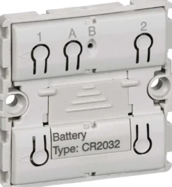 IHC Wireless, FUGA batteritryk med 2 tryk (1 tangent), 1 modul – Lauritz Knudsen