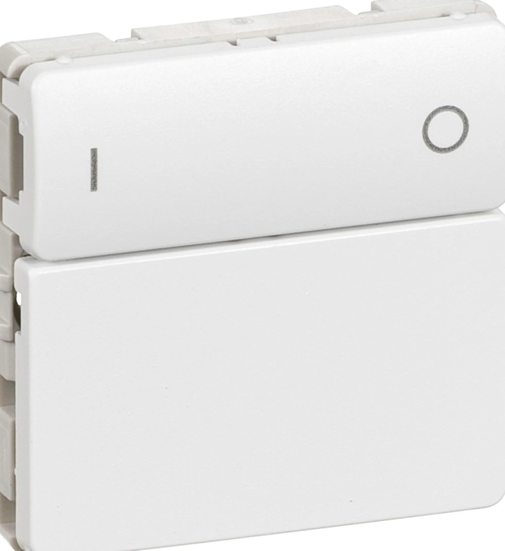 IHC Wireless, FUGA batteritryk med 2 tryk (1 tangent), 1 modul – Lauritz Knudsen
