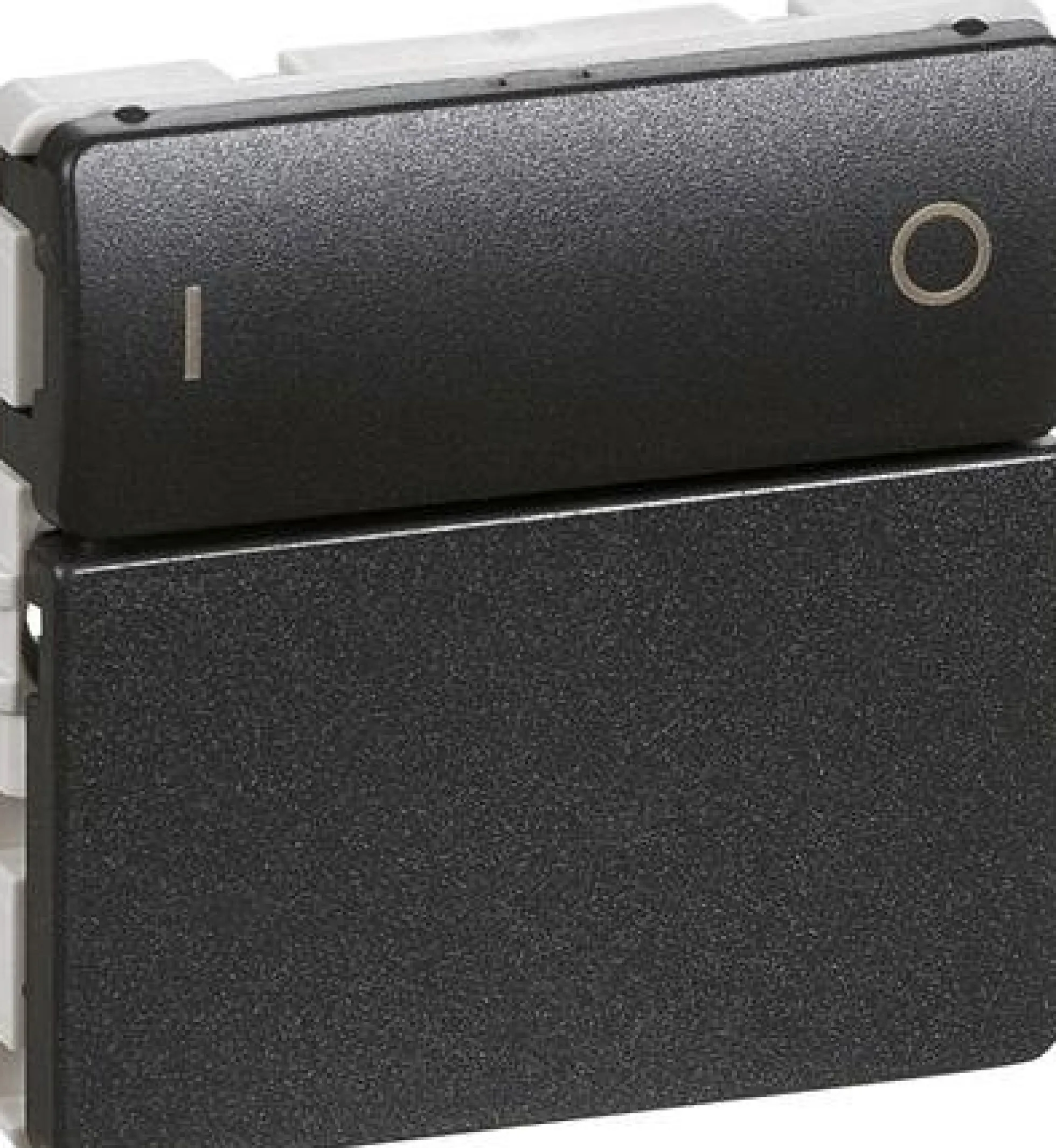 IHC Wireless, FUGA batteritryk med 2 tryk (1 tangent), 1 modul – Lauritz Knudsen