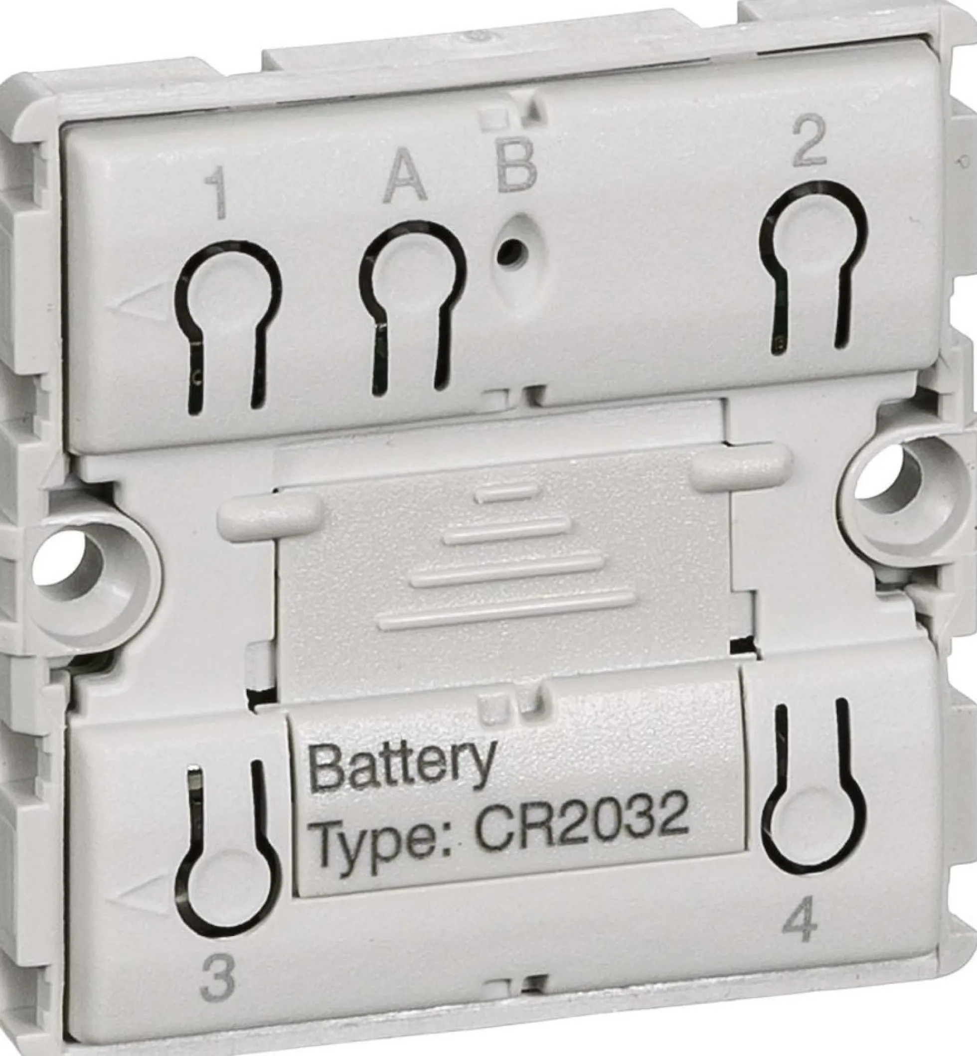 IHC Wireless, FUGA batteritryk med 4 tryk (2 tangenter), 1 modul – Lauritz Knudsen