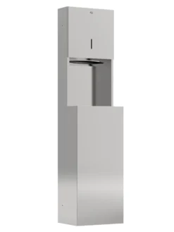 Indbygningsmodul papirdispenser og affaldsspand, 32 l, stål - Pressalit