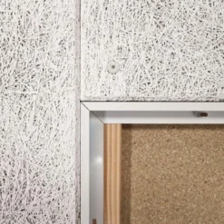 Indbygningsramme til 120x60 cm LED panel, til troldtekt og gips, hvid kant (restsalg)