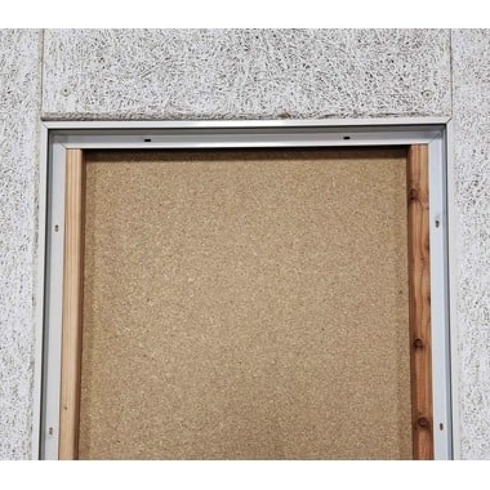 Indbygningsramme til 120x60 cm LED panel, til troldtekt og gips, hvid kant (restsalg)