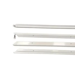 Indbygningsramme til 120x60 cm LED panel, til troldtekt og gips, hvid kant (restsalg)