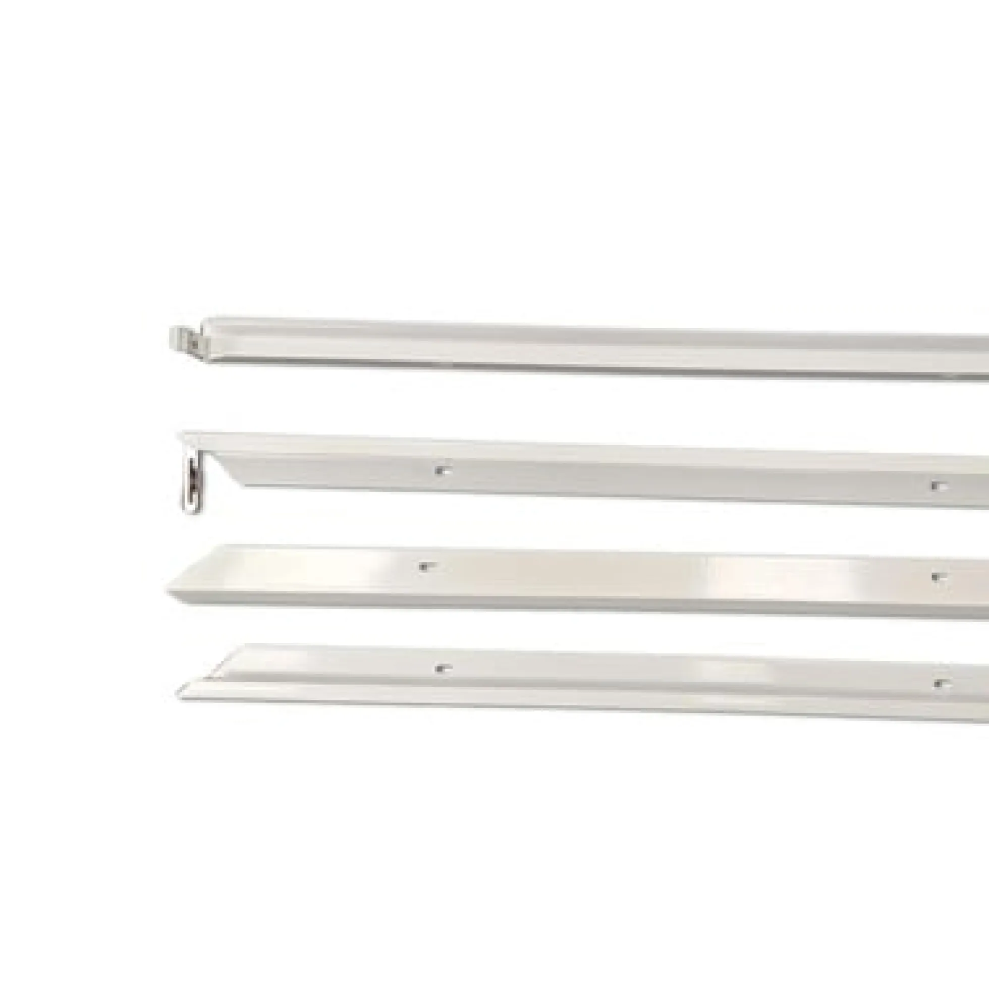 Indbygningsramme til 120x60 cm LED panel, til troldtekt og gips, hvid kant (restsalg)
