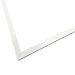 Indbygningsramme til 120x60 cm LED panel, til troldtekt og gips, hvid kant (restsalg)