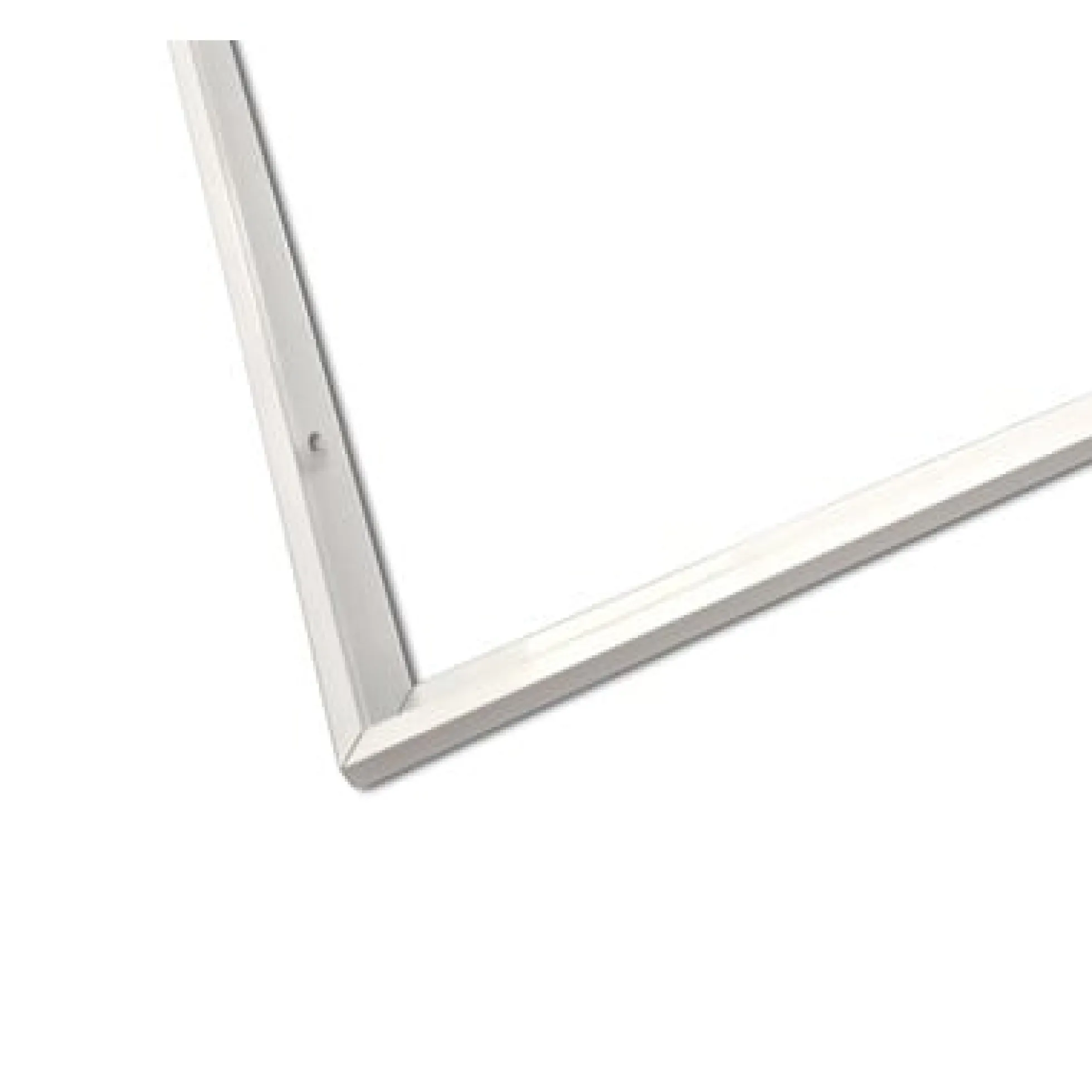 Indbygningsramme til 120x60 cm LED panel, til troldtekt og gips, hvid kant (restsalg)